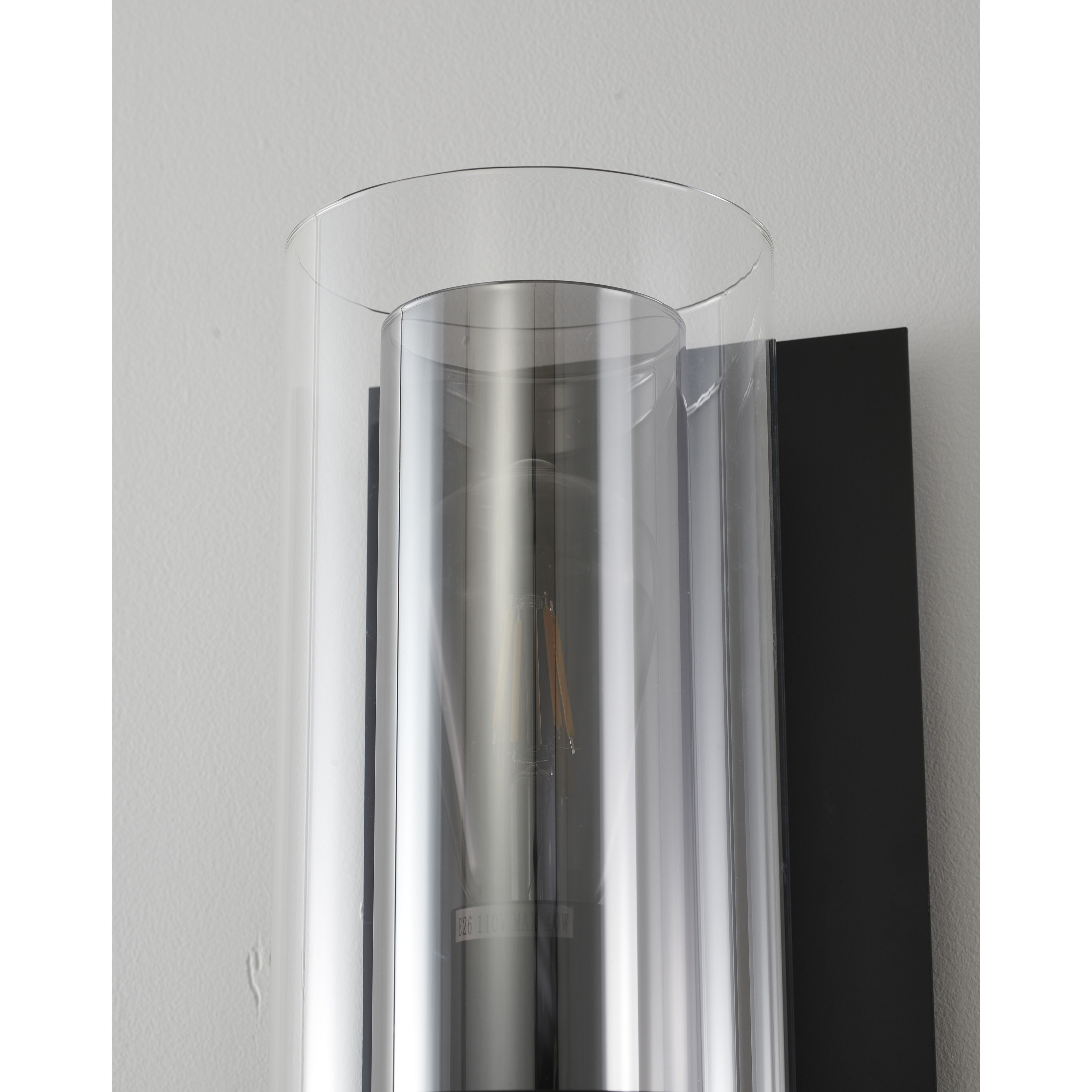 Canada Wall Sconce Wall Light, Black Frame